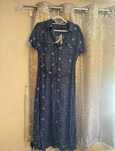 Next blue geometric midi - next,