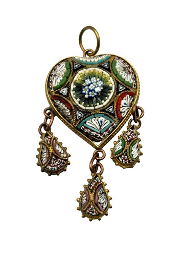 Antique italian micro mosaic - antique,