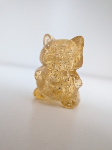 Cat gold amber sparkles - cat,