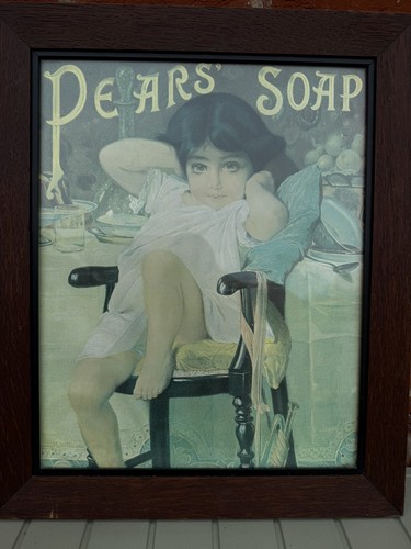 Vintage framed wall - , pears