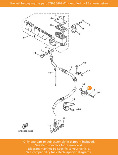 Yamaha clamp 3tb - yamaha, oem