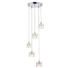 Modern 5 Light Ice Cube Spiral