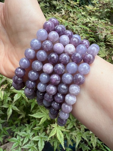 Lepidolite crystal bracelet - crystal,