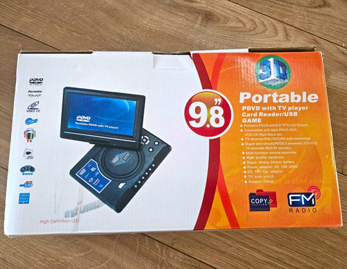Pdvd lmd998 8in portable dvd - pdvd, 9.8in