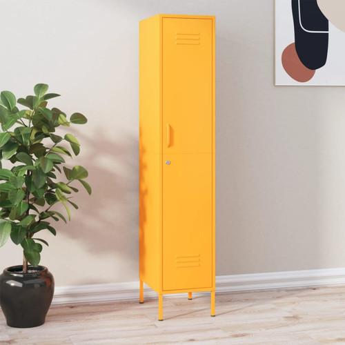 Locker cabinet mustard yellow - locker,