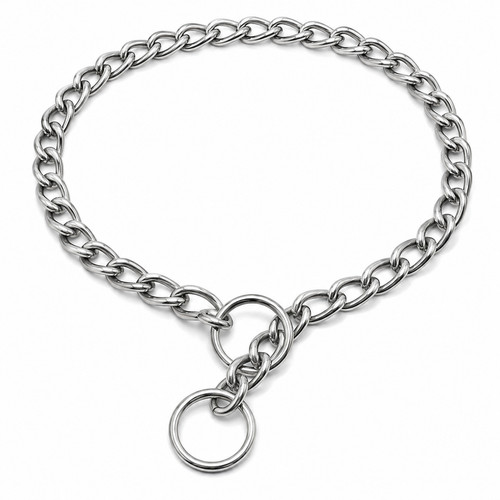 Stainless steel dog choke - stainless,