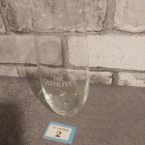 Glenlivet whiskey tall - tall, glass