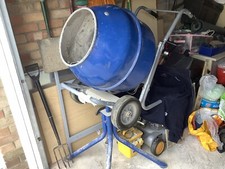 cement mixer  / various paving stone moulds Also A Home Made Vibrating Table