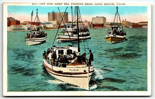 Postcard boats off for - for, deep