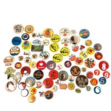 Retro pin badge - retro, collection