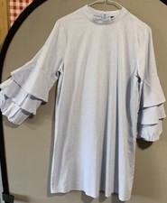 Zara Light Blue Cotton Dress