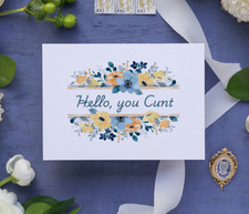 Rude greeting card hello - rude, –