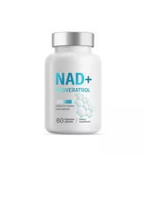 NAD Supplement 1000mg with True NAD+ 500mg & Resveratrol 250mg for Cellular