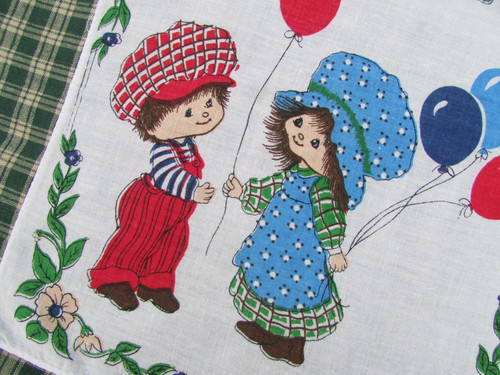 Vintage retro handkerchief - vintage,