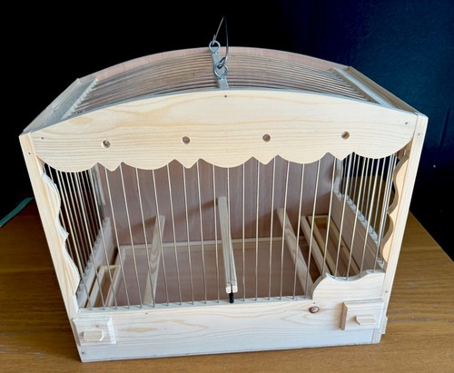 Wooden bird cage metal - bird,