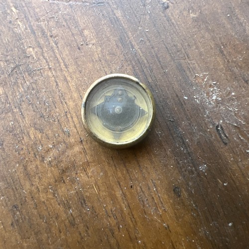 Brass button compass - compass, escape