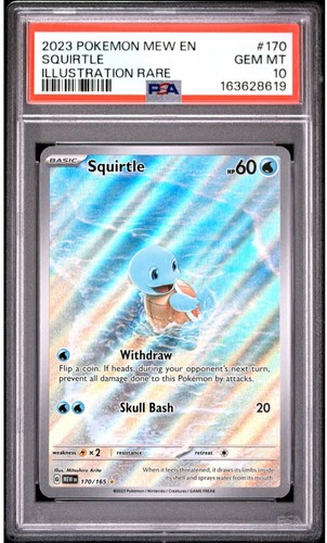 Psa squirtle 170 165 - 10, |
