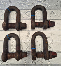 Super Heavy Duty D Shackle - Ideal for lifting/rigging - 4 available