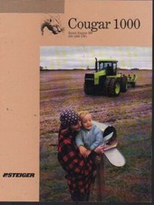 STEIGER "Cougar 1000" Articulated Tractor Brochure Leaflet