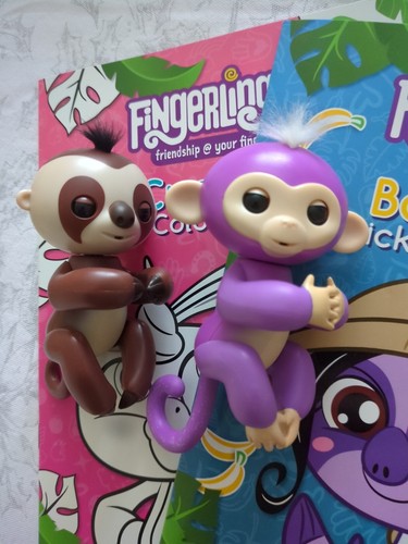 Fingerlings sloth purple - fingerlings, +