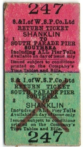Steamer ticket ton isle - , &