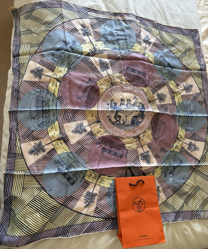 Hermès silk twill - twill, 90cm