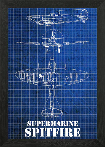 Supermarine spitfire framed - supermarine,