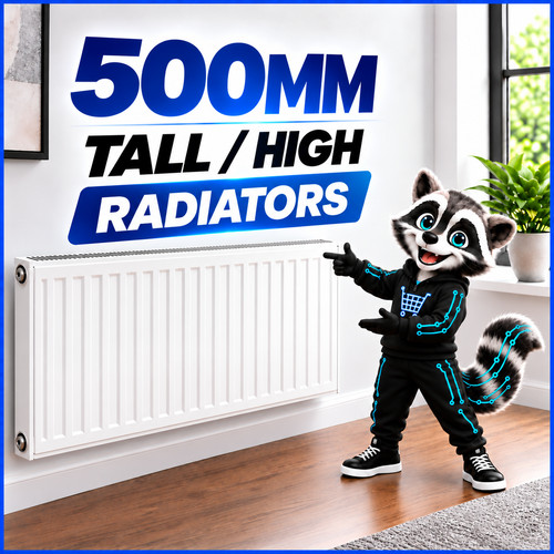 500mm high radiator - 500mm,