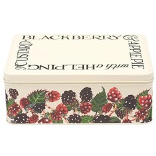 Emma Bridgewater Storage Tin Blackberry Design Deep Rectangular Shape