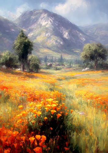 Mountain wildflower meadow - mountain,