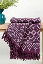 Purple hand block printed - purple,