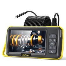 Dual Lens Sewer Inspection Camera with 16.5FT Semi-Rigid Cable 5"IPS Screen