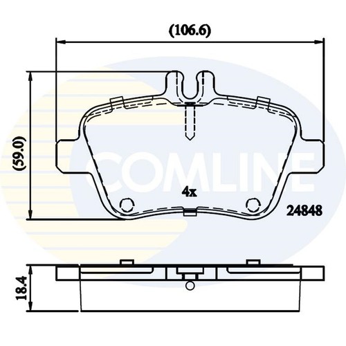 Brake pads set for - set,