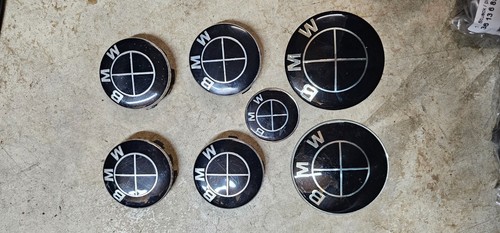 Bmw 7pcs badge wheel - bmw, center