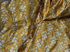 SuperKing Size Fitted Sheet Coco and Wolf - Liberty Fabric Capel Mustard