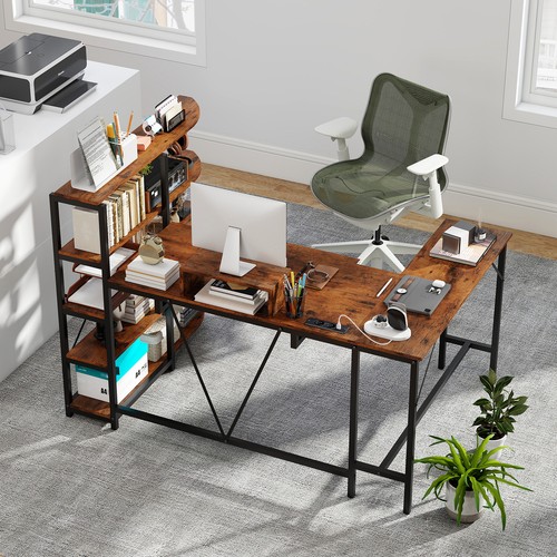 Corner computer desk - desk, with