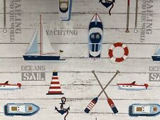 Sailing  Boats Fabric  Seaside