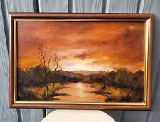 Original Vintage Oil On Board