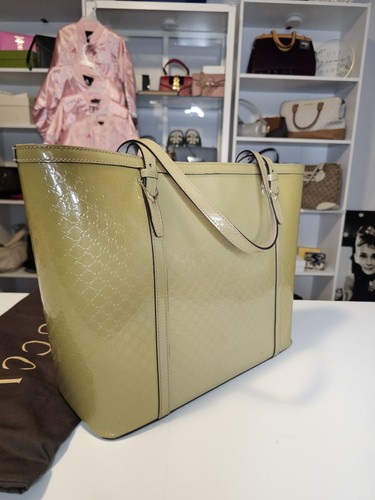 Gucci patent tote - gg,