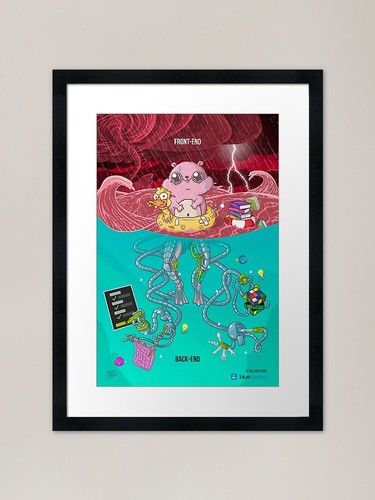 Backend frontend framed art - backend,