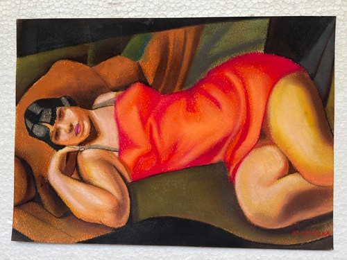 Tamara lempicka drawing - drawing, on