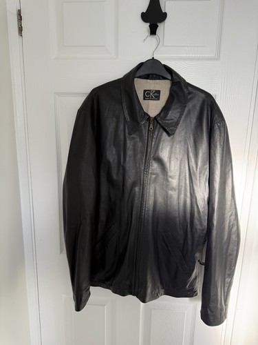 Vintage leather jacket black - leather,