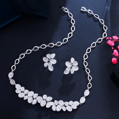 White gold plated - white, cz