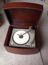 Vintage PYE Hifi'Black Box'Record Player- Monarch Turntable-4 Speed-Multichanger