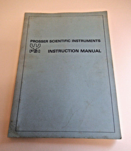 Prosser scientific model a100 - scientific,