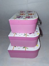 Vintage Style Storage Cases 3 set box suitcase style crafting art