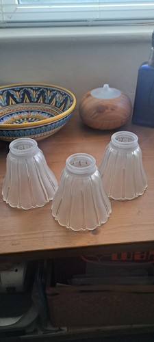 Vintage frosted tulip - , bell