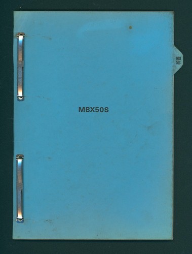 Honda mbx50s manual - manual, (83-86)