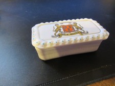 WH Goss crested china trinket