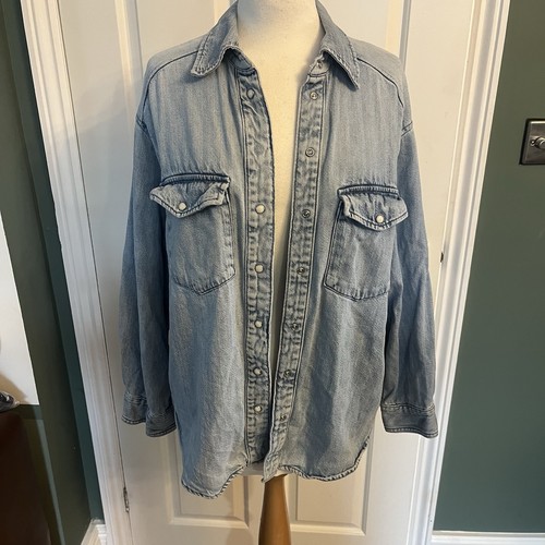 Women denim shirt - h&m,